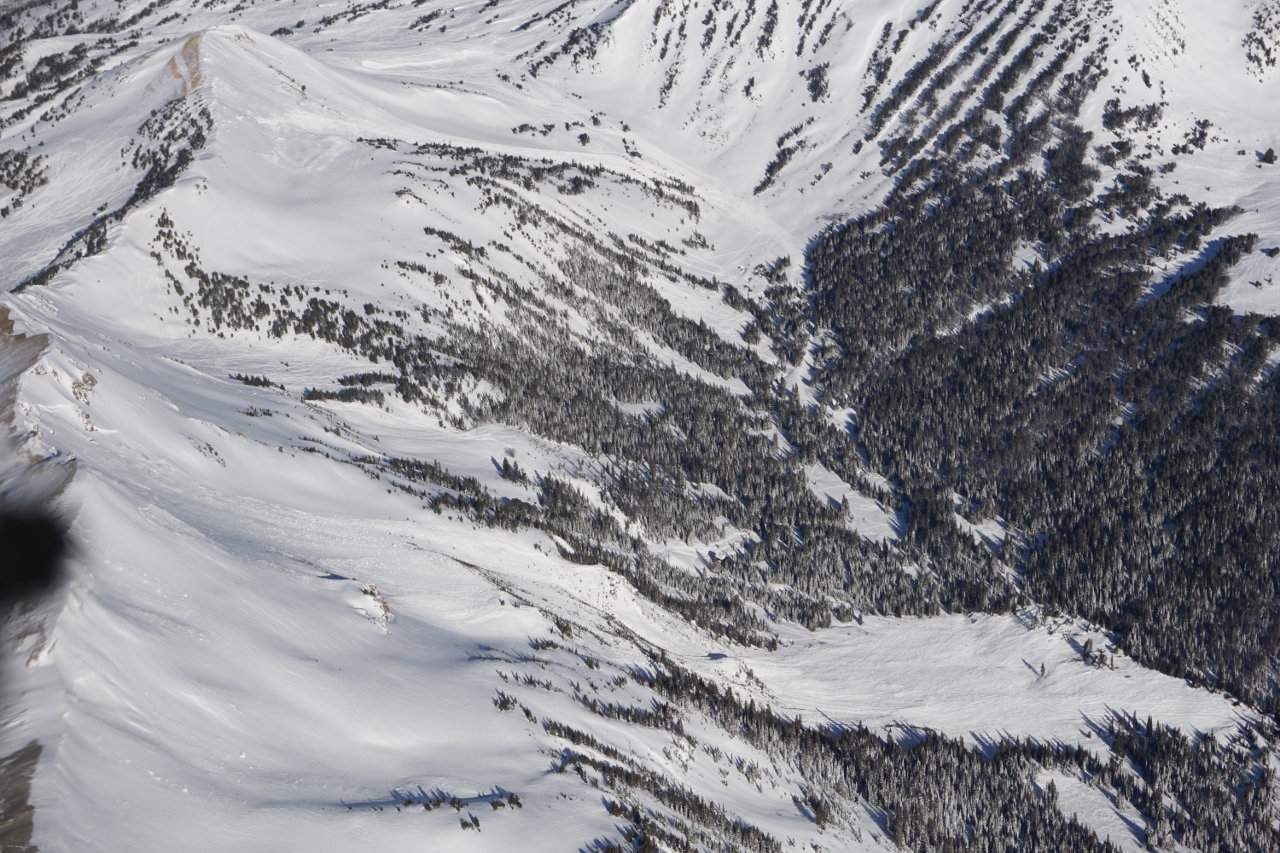 From the Air: Henderson Ridge Avalanches