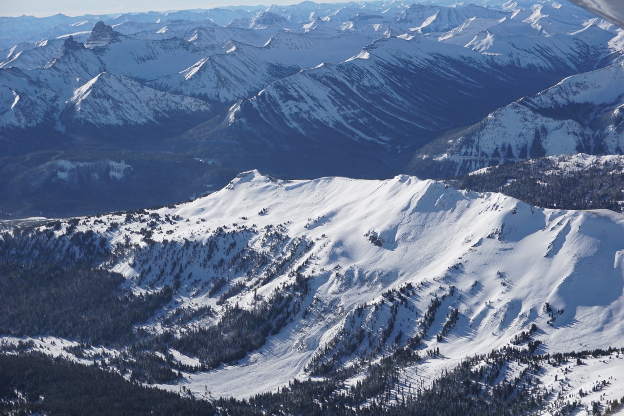 From the Air: Fisher Creek and Henderson Mountain avalanche