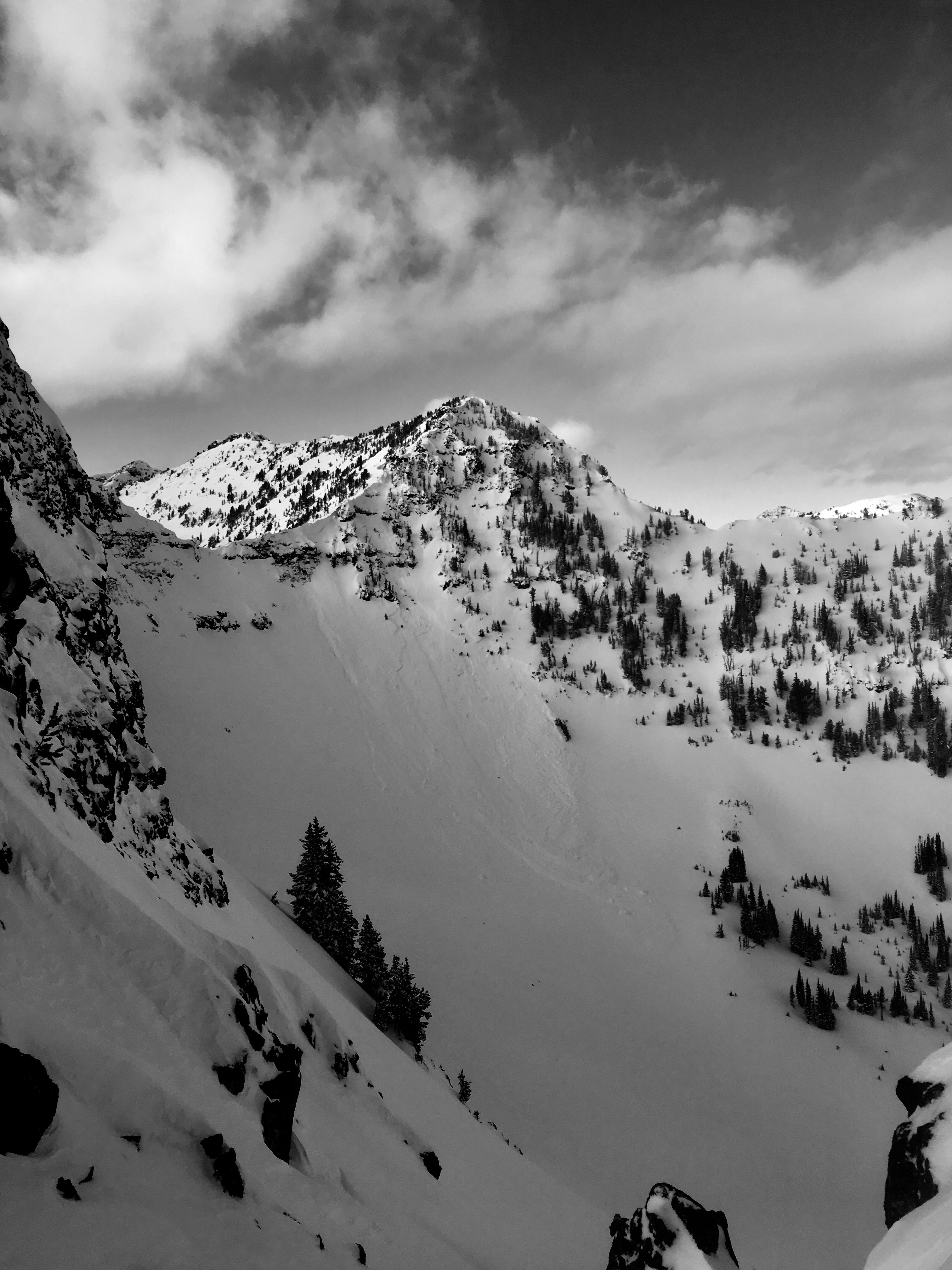 Avalanche near Divide Peak in Hyalite