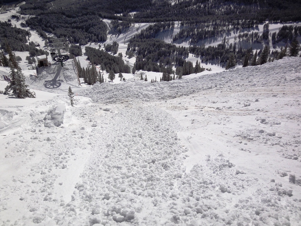 Looking Down Sluice Box