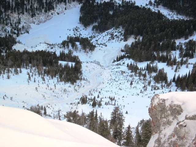 West Side Bridger Bowl Natural Avalanche_Track