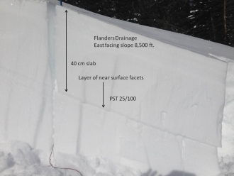 Near Surface Facet Layer - Flanders Drainage 2/10/14